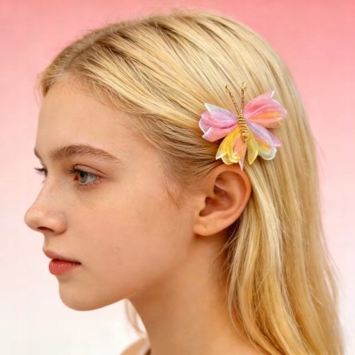 Spinki do włosów motylki dla dziewczynki , ozdobne klamerki 2 szt. 