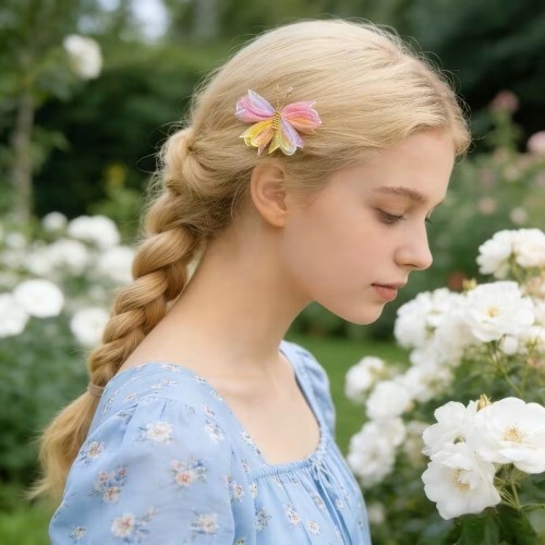 Spinki do włosów motylki dla dziewczynki , ozdobne klamerki 2 szt. 