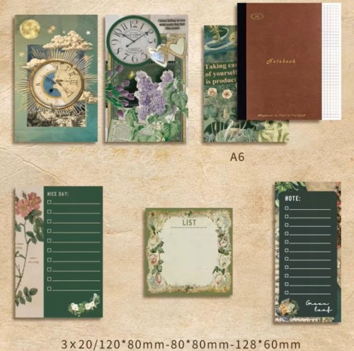 Zestaw do scrapbookingu VINTAGE naklejki kreatywne papierki XXL na PREZENT
