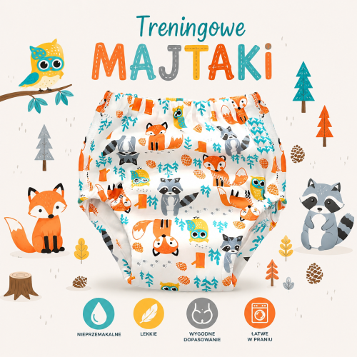 Majtki pieluchy treningowe 12-16 kg pieluchomajtki do nauki sikania odpieluchowanie model 5 