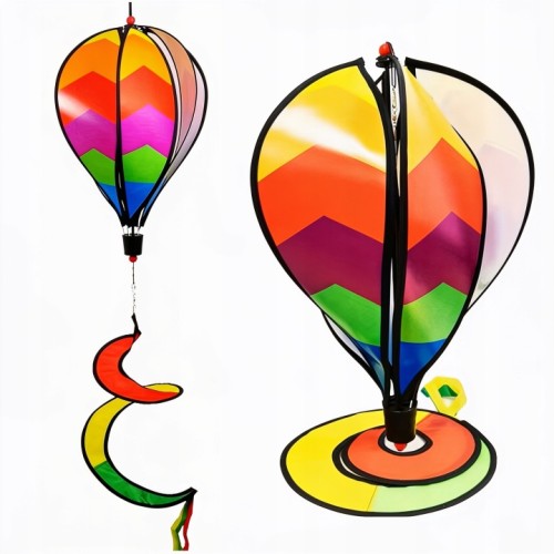 Wiatrak Ogrodowy Balon – Kolorowy Kręciołek Dekoracyjny 130 cm