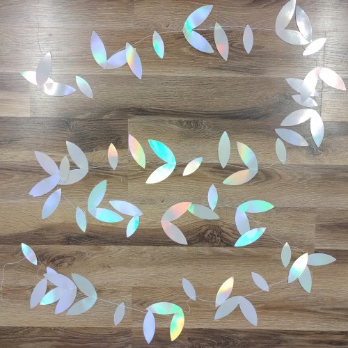 Girlanda Holograficzna Liście Dekoracja 4 m