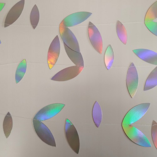 Girlanda Holograficzna Liście Dekoracja 4 m