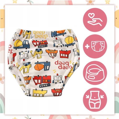Majtki pieluchy treningowe 12-17 kg pieluchomajtki dla chłopca do nauki sikania odpieluchowanie autka