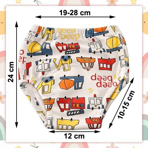 Majtki pieluchy treningowe 12-17 kg pieluchomajtki dla chłopca do nauki sikania odpieluchowanie autka