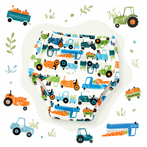Majtki pieluchy treningowe 12-16 kg pieluchomajtki traktorki