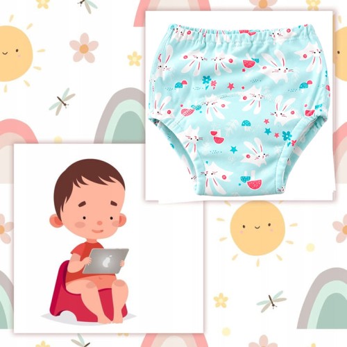 Majtki pieluchy treningowe 12-16 kg pieluchomajtki króliki