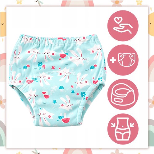Majtki pieluchy treningowe 12-16 kg pieluchomajtki króliki