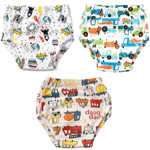Majtki pieluchy treningowe 12-16 kg pieluchomajtki dla chłopca zestaw 3 szt.