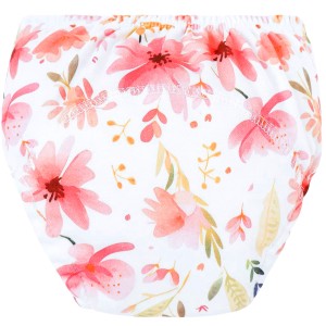 Majtki pieluchy treningowe do nauki sikania bawełniane 12-16 kg model kwiatuszki