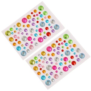 Naklejki diamenciki kropki do zdobienia notatek DIY 2 arkusze