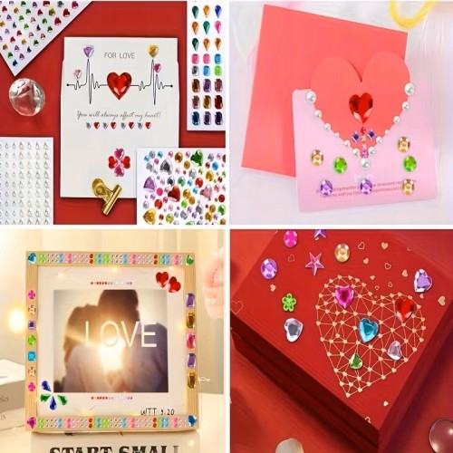 Naklejki diamenciki kropki do zdobienia notatek DIY 2 arkusze