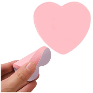 Karteczki samoprzylepne serduszka 100 szt. 7 × 7 cm różowe sticky notes