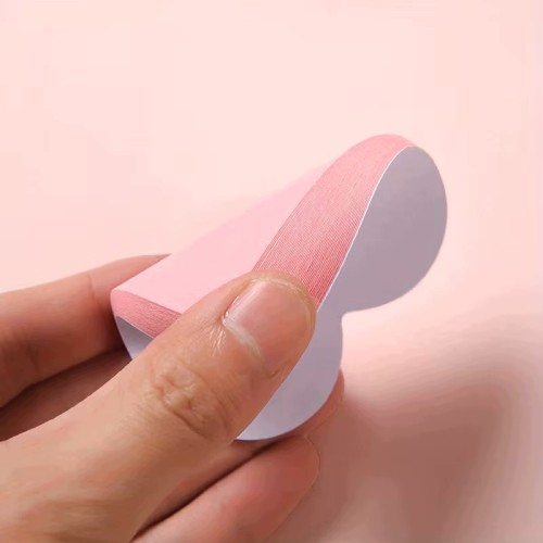 Karteczki samoprzylepne serduszka 100 szt. 7 × 7 cm różowe sticky notes
