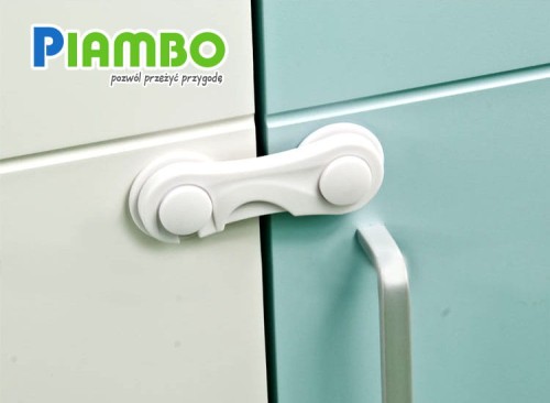 Blokada zabezpieczenie szafek, szuflad, biurek