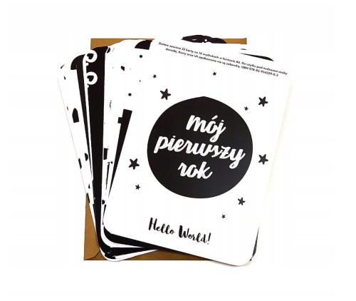 Karty do zdjęć mój pierwszy rok z życia w kopercie 
