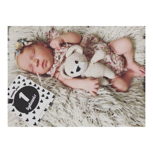 Karty do zdjęć mój pierwszy rok z życia w kopercie 