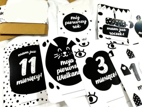 Karty do zdjęć mój pierwszy rok z życia w kopercie 