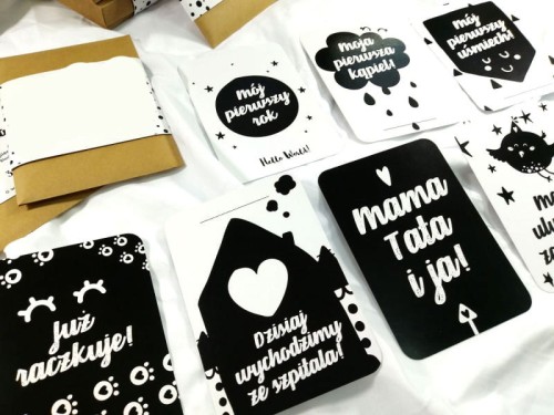 Karty do zdjęć mój pierwszy rok z życia w kopercie 