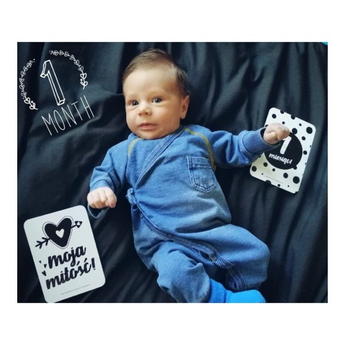 Karty do zdjęć mój pierwszy rok z życia w kopercie 