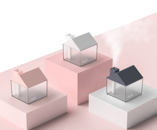 Nawilżacz powietrza domek GRAFIT