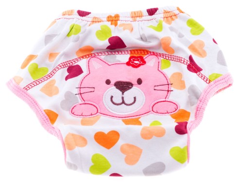 Majtki pieluchy treningowe do nauki sikania odpieluchowania 12-16 kg  model 17 kotek