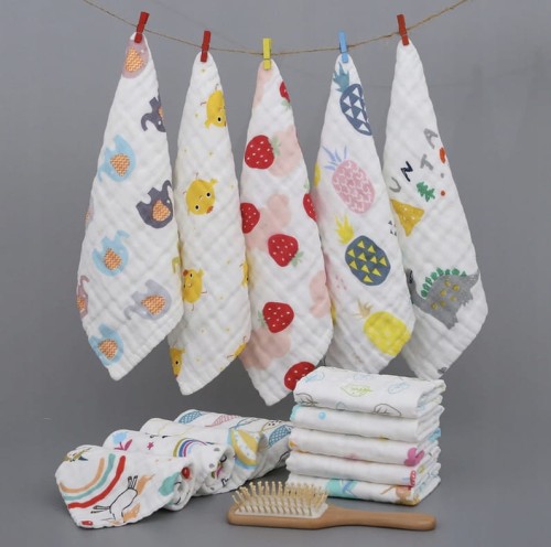 Pieluszka ręcznik bawełniany ręczniczek 30 x 30 cm - 5