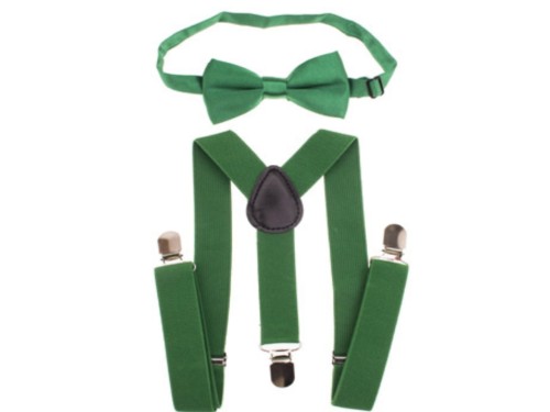 Zestaw muszka i szelki dziecięce - wzór 11