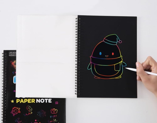 Notes do zdrapywania wydrapywanka tęczowa 26x19 cm