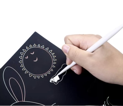 Notes do zdrapywania wydrapywanka tęczowa 26x19 cm