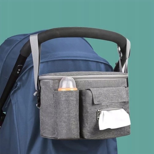 Torba do wózka organizer 3w1 dla mamy i taty - granatowa