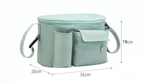 Torba do wózka organizer 3w1 dla mamy i taty - granatowa