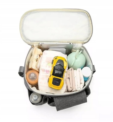 Torba do wózka organizer 3w1 dla mamy i taty - granatowa