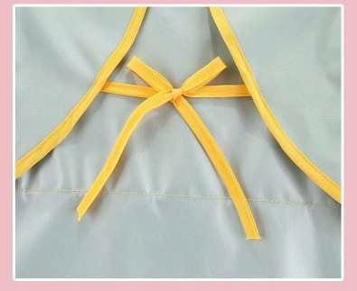 Śliniak fartuszek z rękawami dziecięcy z kieszonką