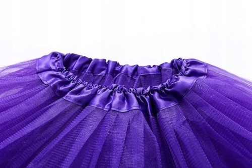 Spódniczka tiulowa dla dziewczynki tutu fioletowa rozkloszowana  na występy przedstawienia