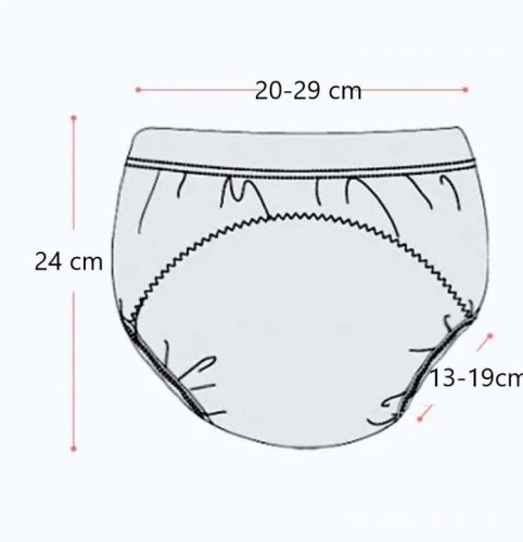 Majtki pieluchy treningowe do nauki sikania 12-16 kg bawełniane  
