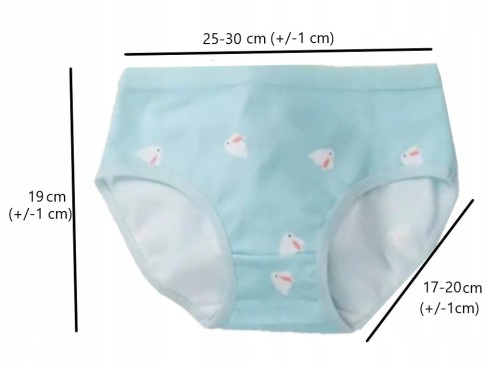 Majtki dla dziewczynki figi bawełna 4 szt. 128-134