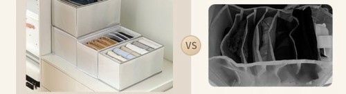 Organizer na ubrania pudełko do szafy garderoby z przegródkami