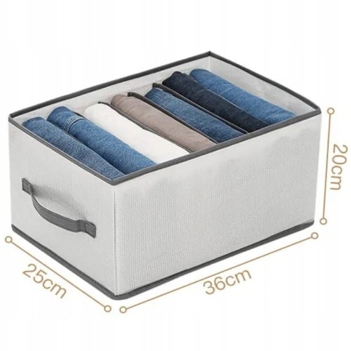 Organizer na ubrania pudełko do szafy garderoby z przegródkami