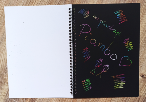 Notes do zdrapywania wydrapywanka tęczowa 26x19 cm