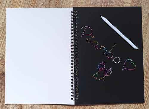 Notes do zdrapywania wydrapywanka tęczowa 26x19 cm