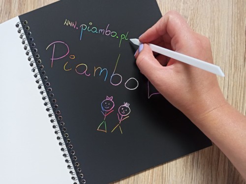 Notes do zdrapywania wydrapywanka tęczowa 26x19 cm