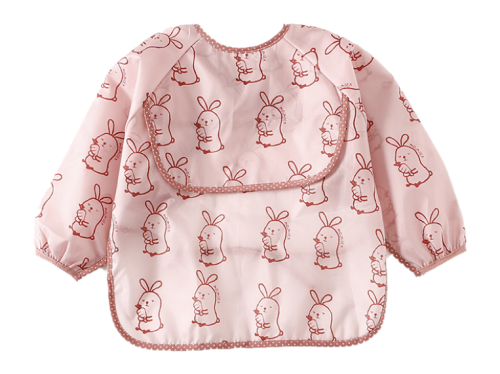 Fartuszek śliniak ochronny z kieszonką i rękawami do BLW