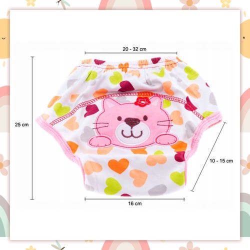 Majtki pieluchy treningowe do nauki sikania odpieluchowania 12-16 kg  model 17 kotek