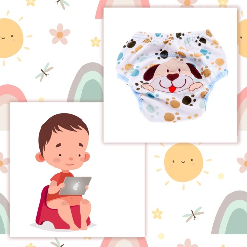 Majtki pieluchy treningowe do nauki sikania 12-16 kg model 18 piesek