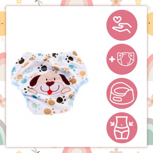 Majtki pieluchy treningowe do nauki sikania 12-16 kg model 18 piesek