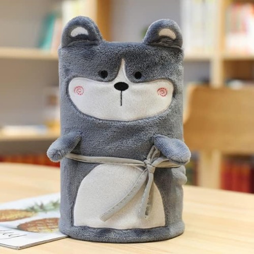 Kocyk koc polarowy otulacz maskotka dla dziecka 