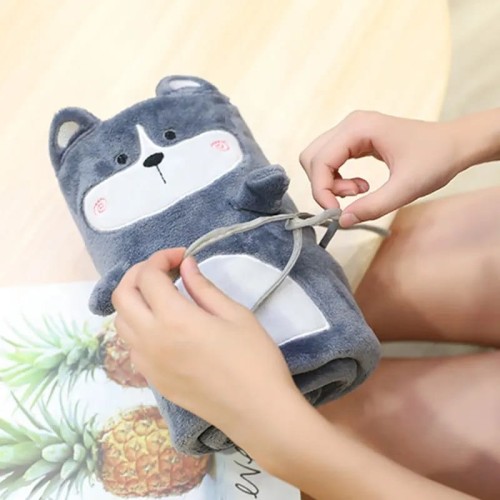 Kocyk koc polarowy otulacz maskotka dla dziecka 