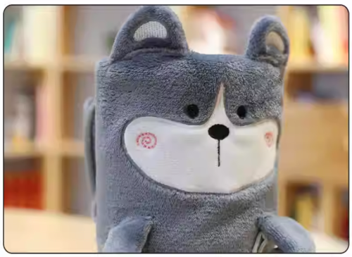 Kocyk koc polarowy otulacz maskotka dla dziecka 