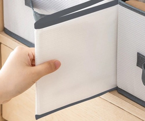 Organizer na ubrania pudełko do szafy garderoby z przegródkami